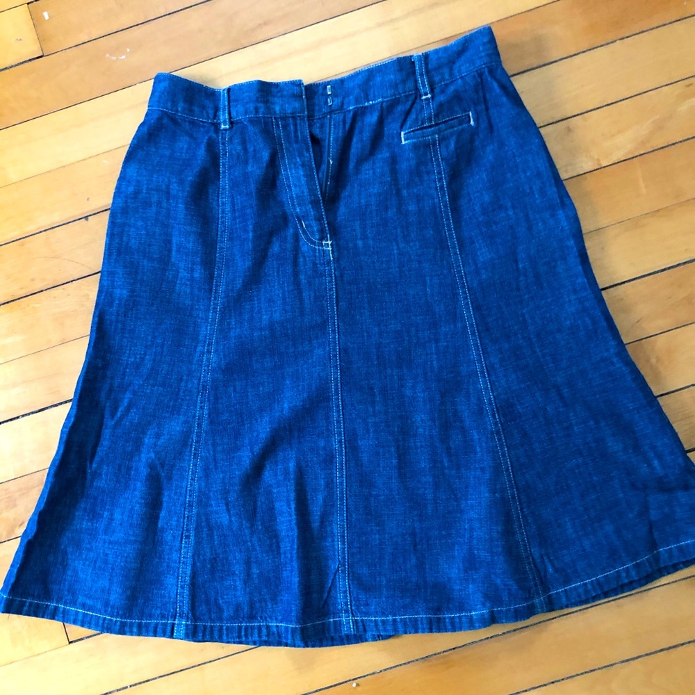 Women’s L.L.Bean cotton/denim skirt